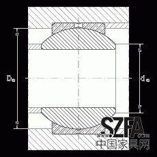 關(guān)節(jié)軸承 GE10-PB, 根據(jù) DIN ISO 12 240-1 標(biāo)準(zhǔn)，尺寸系列 K，需維護(hù)