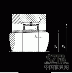 圓柱滾子軸承 F-800485.ZL-K-C5, 特殊軸承，浮動(dòng)軸承，雙列，錐孔，錐度1:12，可分離，帶保持架